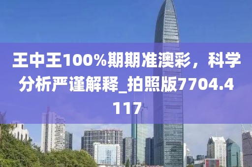 王中王100%期期準(zhǔn)澳彩，科學(xué)分析嚴(yán)謹(jǐn)解釋_拍照版7704.4117