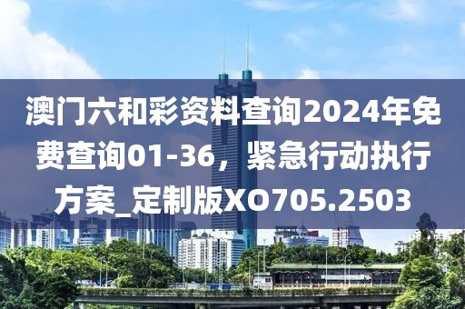 澳門六和彩資料查詢2024年免費(fèi)查詢01-36，緊急行動(dòng)執(zhí)行方案_定制版XO705.2503