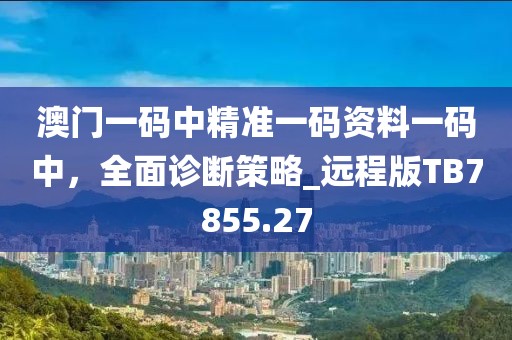 澳門一碼中精準(zhǔn)一碼資料一碼中，全面診斷策略_遠程版TB7855.27