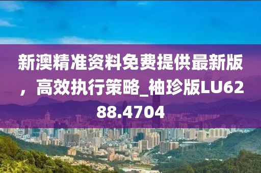 新澳精準(zhǔn)資料免費提供最新版，高效執(zhí)行策略_袖珍版LU6288.4704