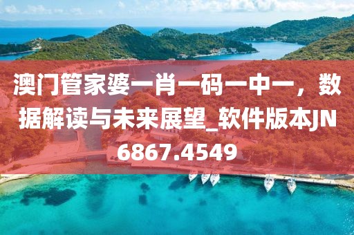 澳門管家婆一肖一碼一中一，數(shù)據(jù)解讀與未來展望_軟件版本JN6867.4549