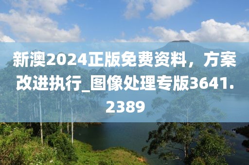 新澳2024正版免費資料，方案改進執(zhí)行_圖像處理專版3641.2389