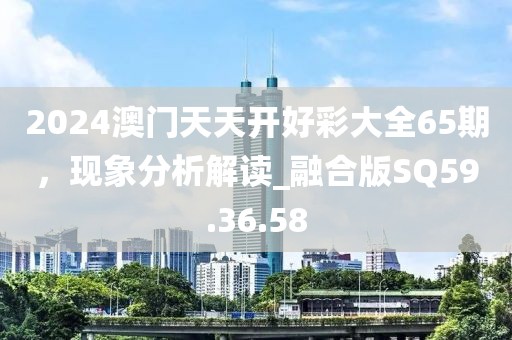 2024澳門天天開好彩大全65期，現(xiàn)象分析解讀_融合版SQ59.36.58