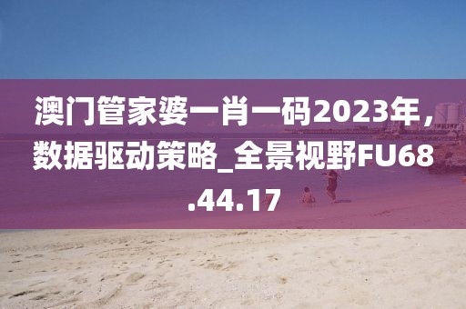 澳門管家婆一肖一碼2023年，數(shù)據(jù)驅(qū)動(dòng)策略_全景視野FU68.44.17
