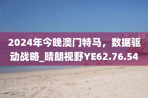 2024年今晚澳門(mén)特馬，數(shù)據(jù)驅(qū)動(dòng)戰(zhàn)略_晴朗視野YE62.76.54