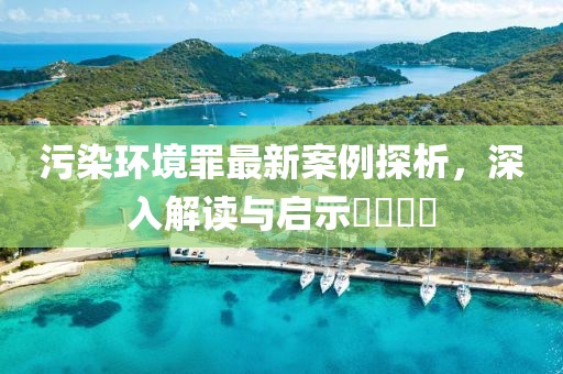 污染環(huán)境罪最新案例探析，深入解讀與啟示????