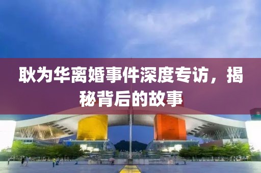 耿為華離婚事件深度專(zhuān)訪(fǎng)，揭秘背后的故事