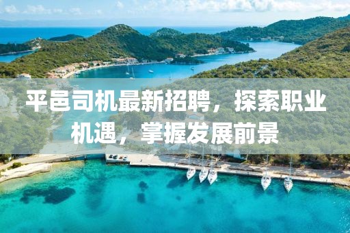 平邑司機最新招聘，探索職業(yè)機遇，掌握發(fā)展前景