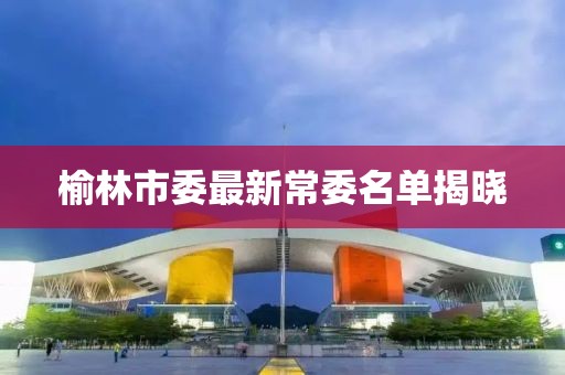 榆林市委最新常委名單揭曉