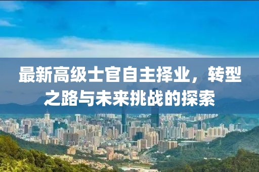 最新高級士官自主擇業(yè)，轉(zhuǎn)型之路與未來挑戰(zhàn)的探索