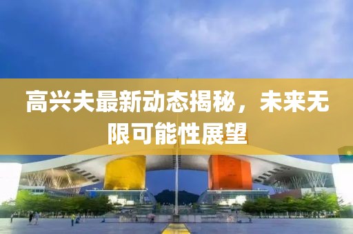高興夫最新動態(tài)揭秘，未來無限可能性展望