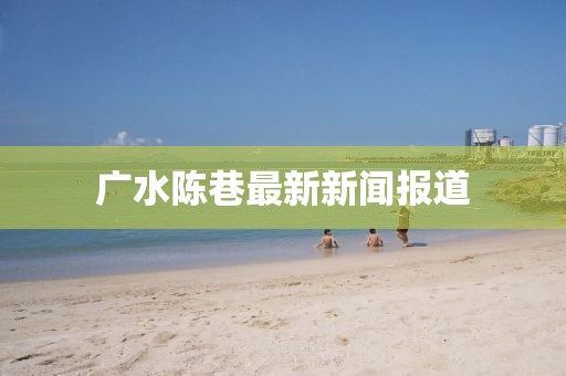 廣水陳巷最新新聞報道