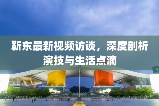 靳東最新視頻訪談，深度剖析演技與生活點(diǎn)滴
