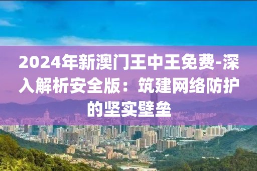2024年新澳門王中王免費(fèi)-深入解析安全版：筑建網(wǎng)絡(luò)防護(hù)的堅(jiān)實(shí)壁壘