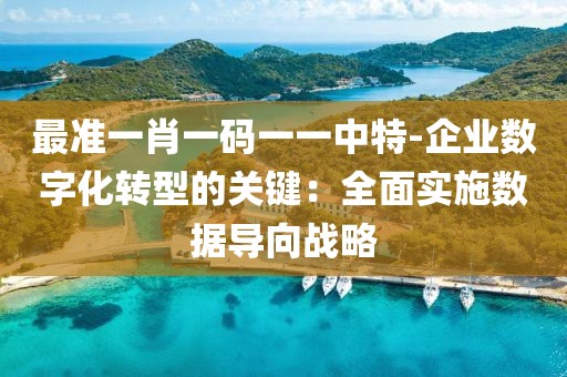 最準(zhǔn)一肖一碼一一中特-企業(yè)數(shù)字化轉(zhuǎn)型的關(guān)鍵：全面實(shí)施數(shù)據(jù)導(dǎo)向戰(zhàn)略