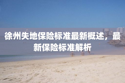 徐州失地保險標(biāo)準(zhǔn)最新概述，最新保險標(biāo)準(zhǔn)解析