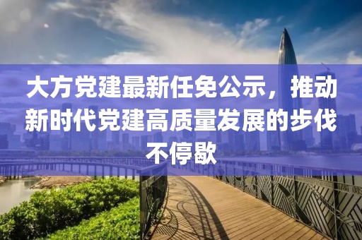 大方黨建最新任免公示，推動新時代黨建高質(zhì)量發(fā)展的步伐不停歇