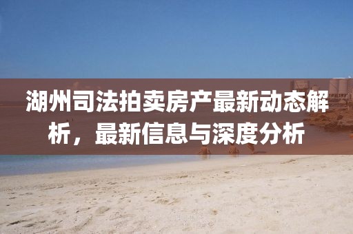 湖州司法拍賣房產(chǎn)最新動態(tài)解析，最新信息與深度分析