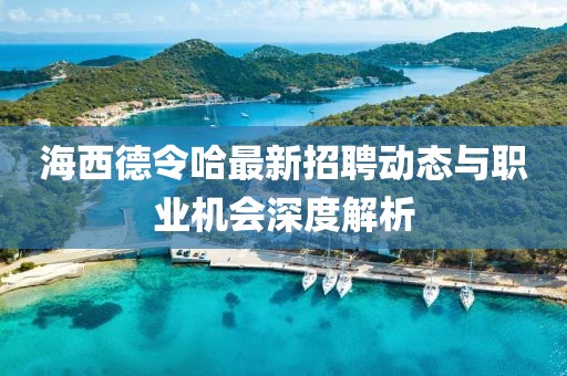 海西德令哈最新招聘動態(tài)與職業(yè)機(jī)會深度解析
