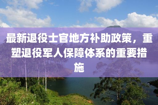 最新退役士官地方補助政策，重塑退役軍人保障體系的重要措施