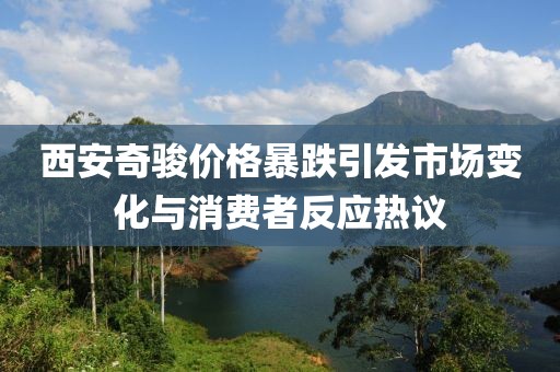 西安奇駿價(jià)格暴跌引發(fā)市場(chǎng)變化與消費(fèi)者反應(yīng)熱議
