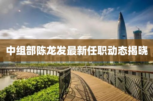 中組部陳龍發(fā)最新任職動態(tài)揭曉