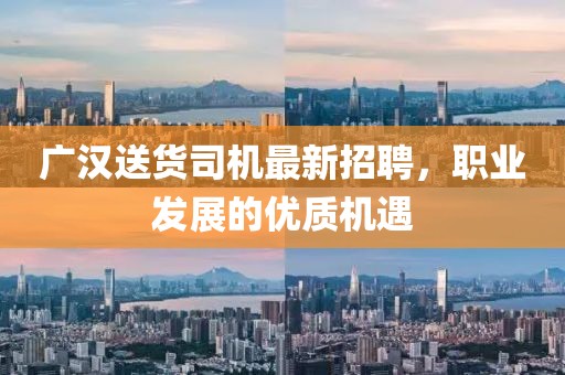 廣漢送貨司機(jī)最新招聘，職業(yè)發(fā)展的優(yōu)質(zhì)機(jī)遇