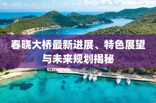 春曉大橋最新進(jìn)展、特色展望與未來規(guī)劃揭秘