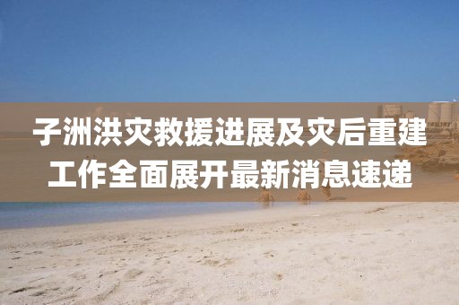 子洲洪災(zāi)救援進(jìn)展及災(zāi)后重建工作全面展開最新消息速遞