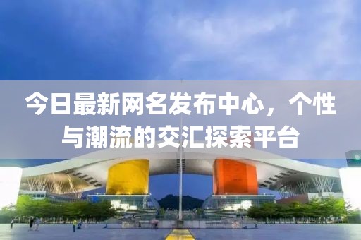 今日最新網(wǎng)名發(fā)布中心，個性與潮流的交匯探索平臺