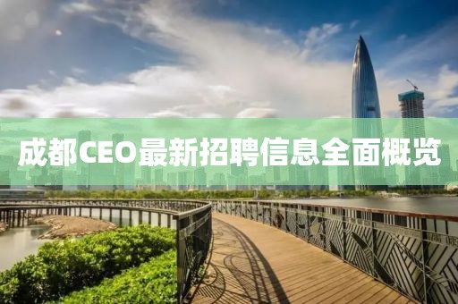 成都CEO最新招聘信息全面概覽
