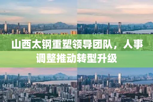 山西太鋼重塑領導團隊，人事調(diào)整推動轉(zhuǎn)型升級