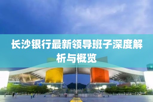 長沙銀行最新領(lǐng)導(dǎo)班子深度解析與概覽