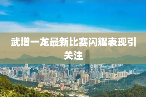 武增一龍最新比賽閃耀表現(xiàn)引關(guān)注