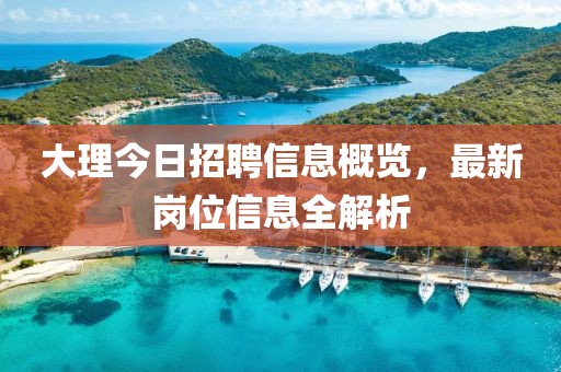 大理今日招聘信息概覽，最新崗位信息全解析