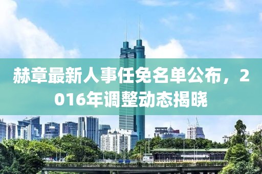 赫章最新人事任免名單公布，2016年調(diào)整動態(tài)揭曉