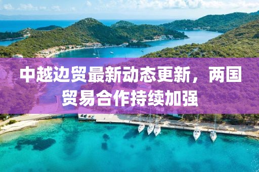 中越邊貿(mào)最新動(dòng)態(tài)更新，兩國(guó)貿(mào)易合作持續(xù)加強(qiáng)