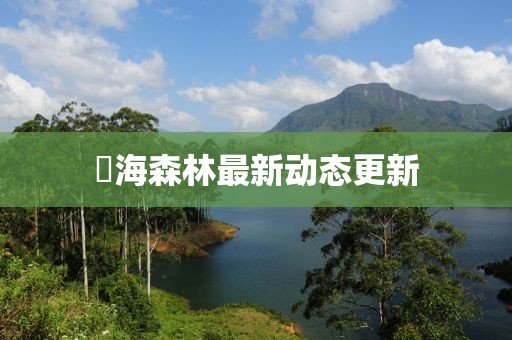 燊海森林最新動(dòng)態(tài)更新