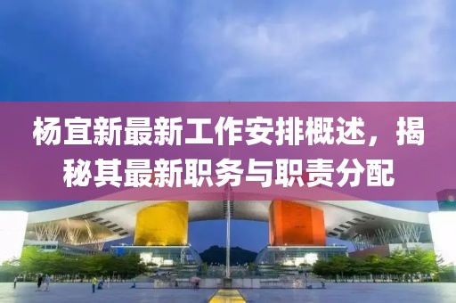 楊宜新最新工作安排概述，揭秘其最新職務與職責分配