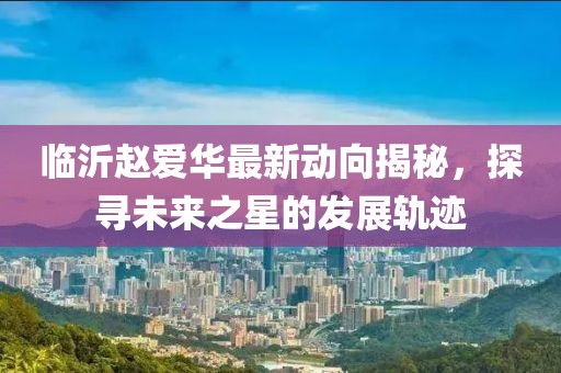 臨沂趙愛華最新動(dòng)向揭秘，探尋未來之星的發(fā)展軌跡