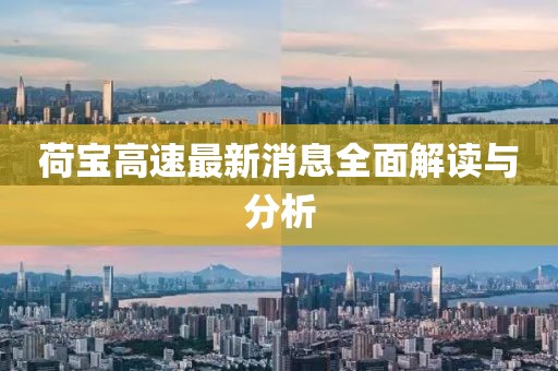 荷寶高速最新消息全面解讀與分析