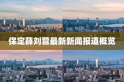 保定薛劉營(yíng)最新新聞報(bào)道概覽