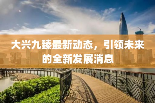 大興九臻最新動態(tài)，引領未來的全新發(fā)展消息