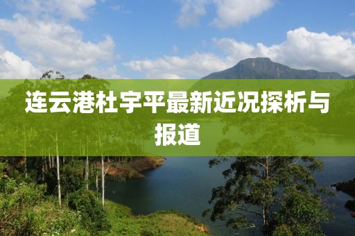 連云港杜宇平最新近況探析與報道