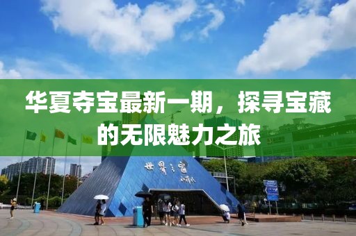 華夏奪寶最新一期，探尋寶藏的無限魅力之旅
