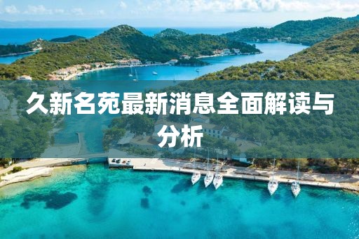 久新名苑最新消息全面解讀與分析