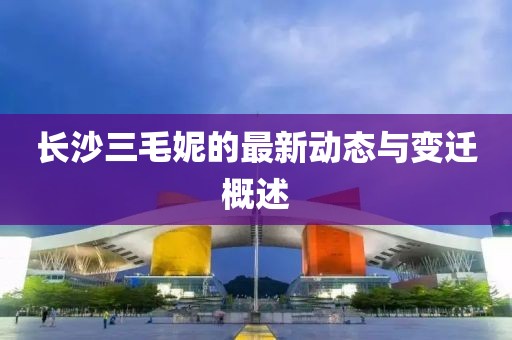 長沙三毛妮的最新動態(tài)與變遷概述