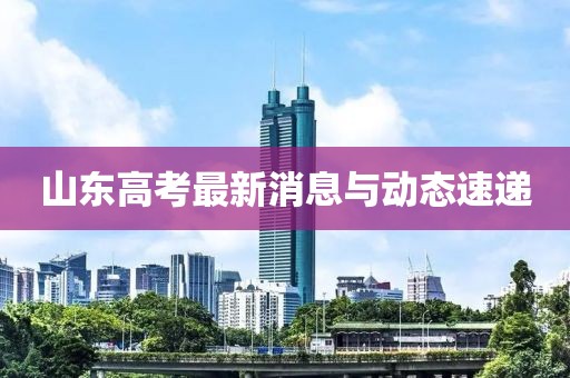 山東高考最新消息與動態(tài)速遞