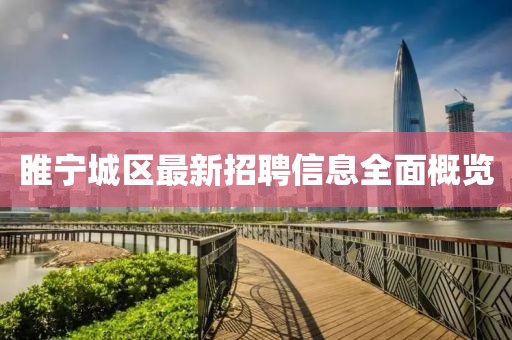 睢寧城區(qū)最新招聘信息全面概覽