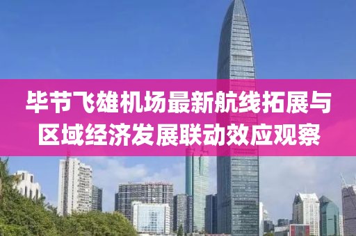 畢節(jié)飛雄機(jī)場(chǎng)最新航線拓展與區(qū)域經(jīng)濟(jì)發(fā)展聯(lián)動(dòng)效應(yīng)觀察
